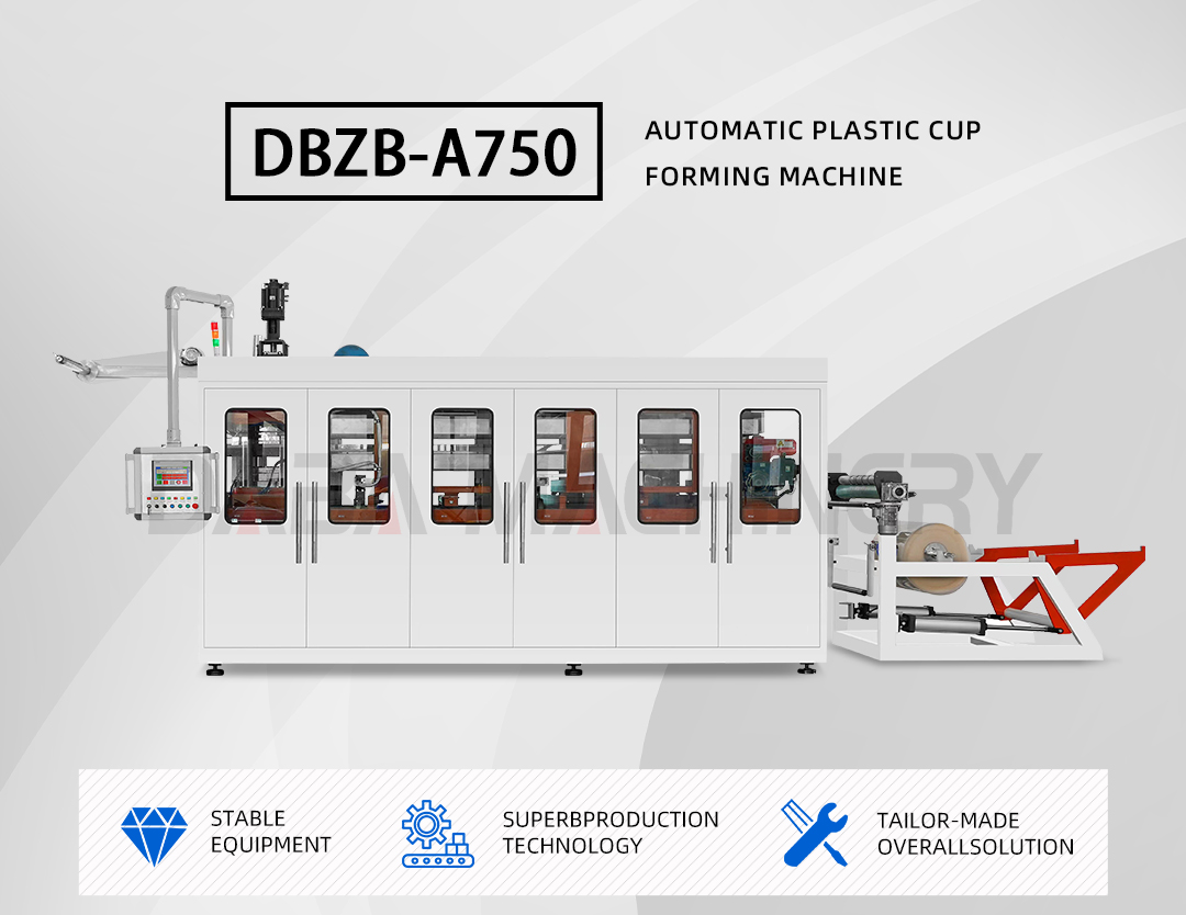 DB-A750 Plastic Cup Thermoforming Machine description