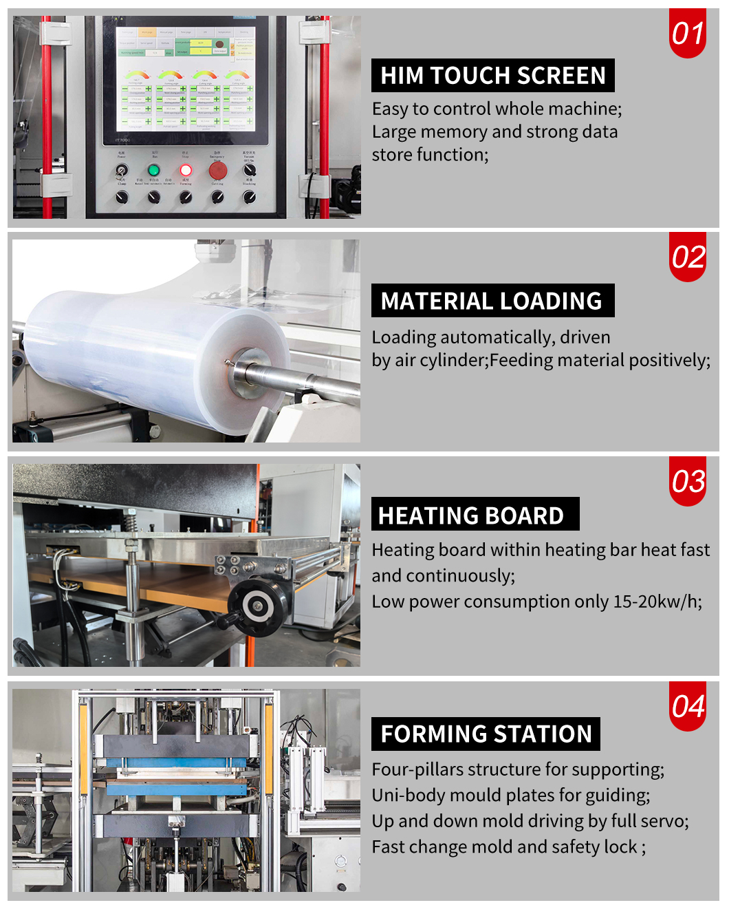 DBOP-S7080 BOPS Three-Station Plastic Thermoforming Machine landing page (6)