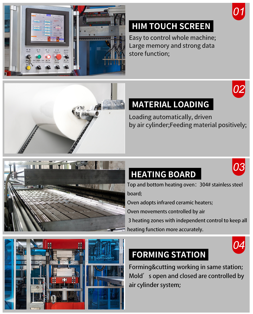 DB-3021 Three-Station In-mould Cutting Plastic Thermoforming Machine landing page (5)