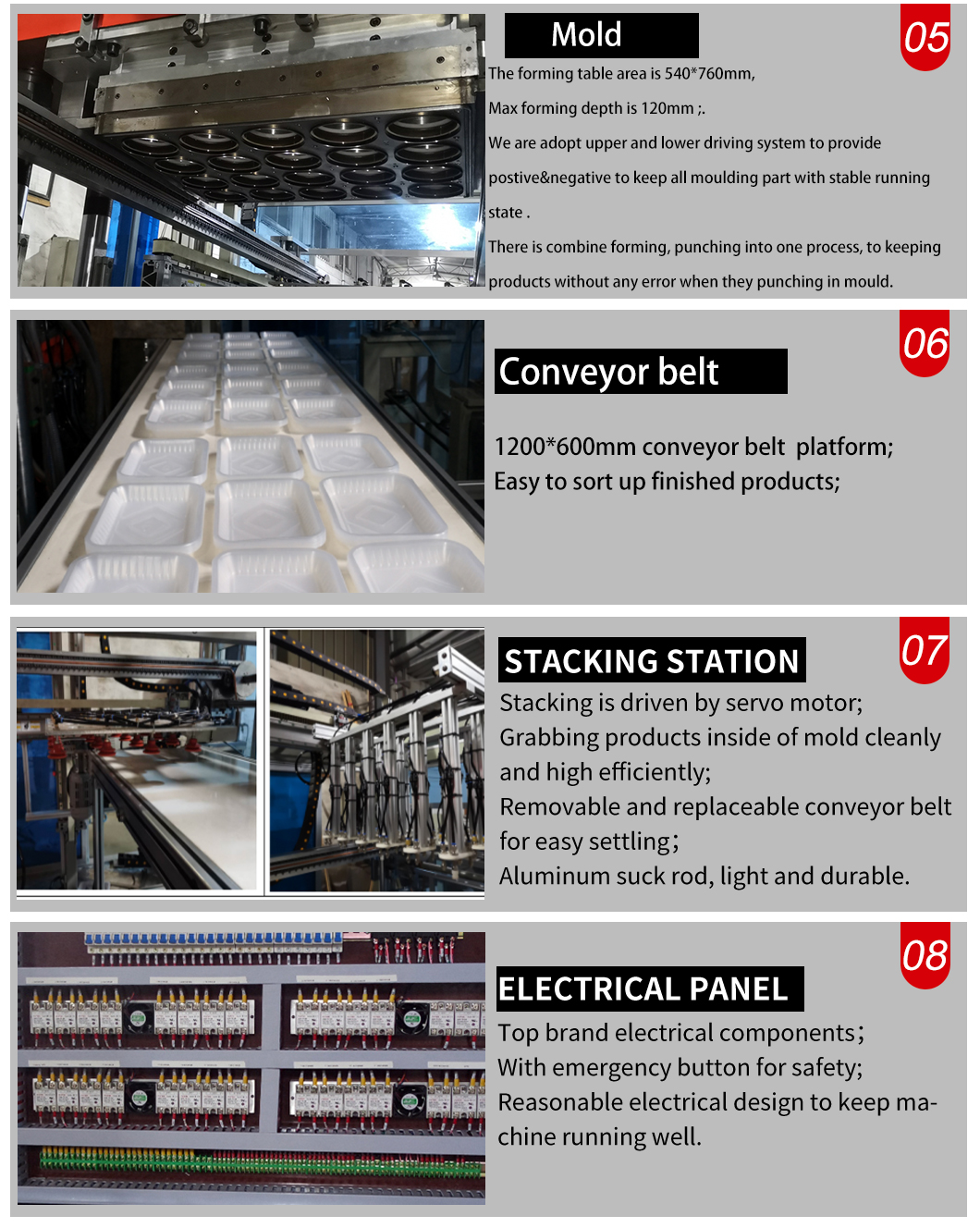 DB-3021 Three-Station In-mould Cutting Plastic Thermoforming Machine landing page (6)
