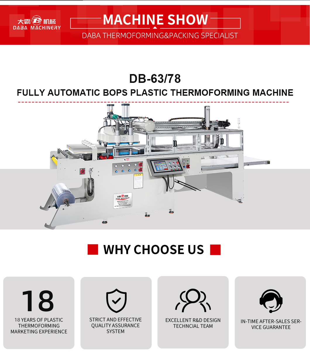 DB-6378 Fully Automatic BOPS Plastic Thermoforming Machine landing page (1)