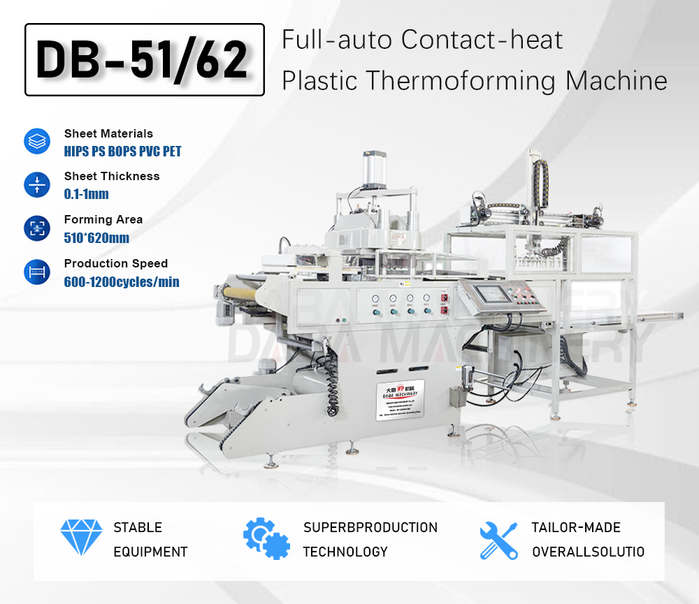 DB-5162 BOPS Fully Automatic Plastic Thermoforming Machine description2