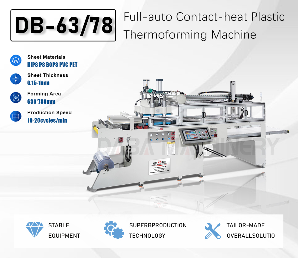 DB-6378 Fully Automatic BOPS Plastic Thermoforming Machine description2