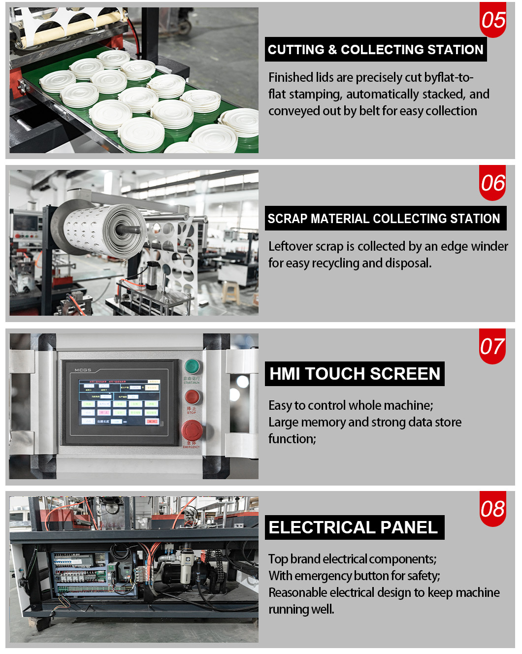 DBBG-S430 Automatic Plastic Lid Thermoforming Machine landing page (6)