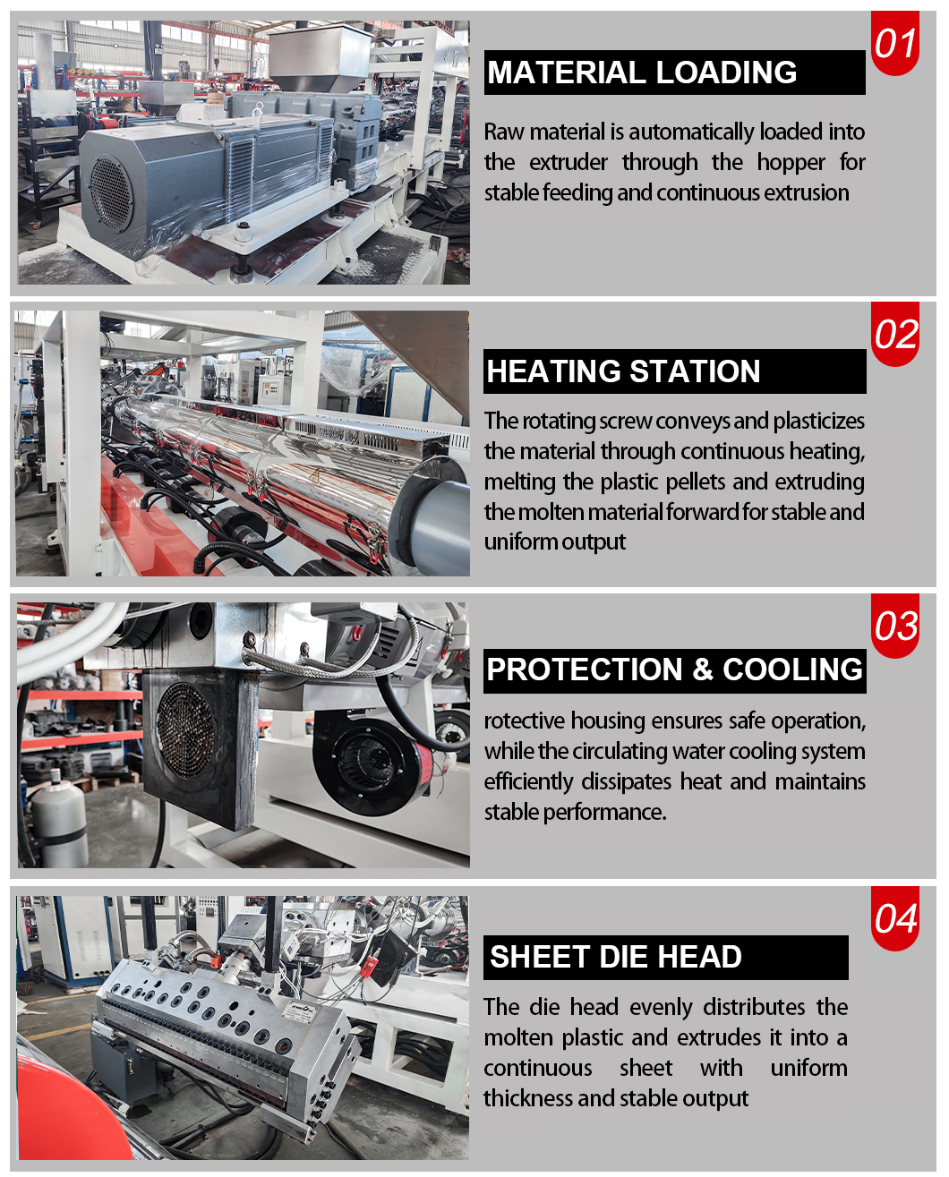 DBPC-P1850-11 Single Screw PPPS Sheet Extrusion Machine landing page (5) DBPC-P1850-11 Single Screw PPPS Sheet Extrusion Machine landing page (5)